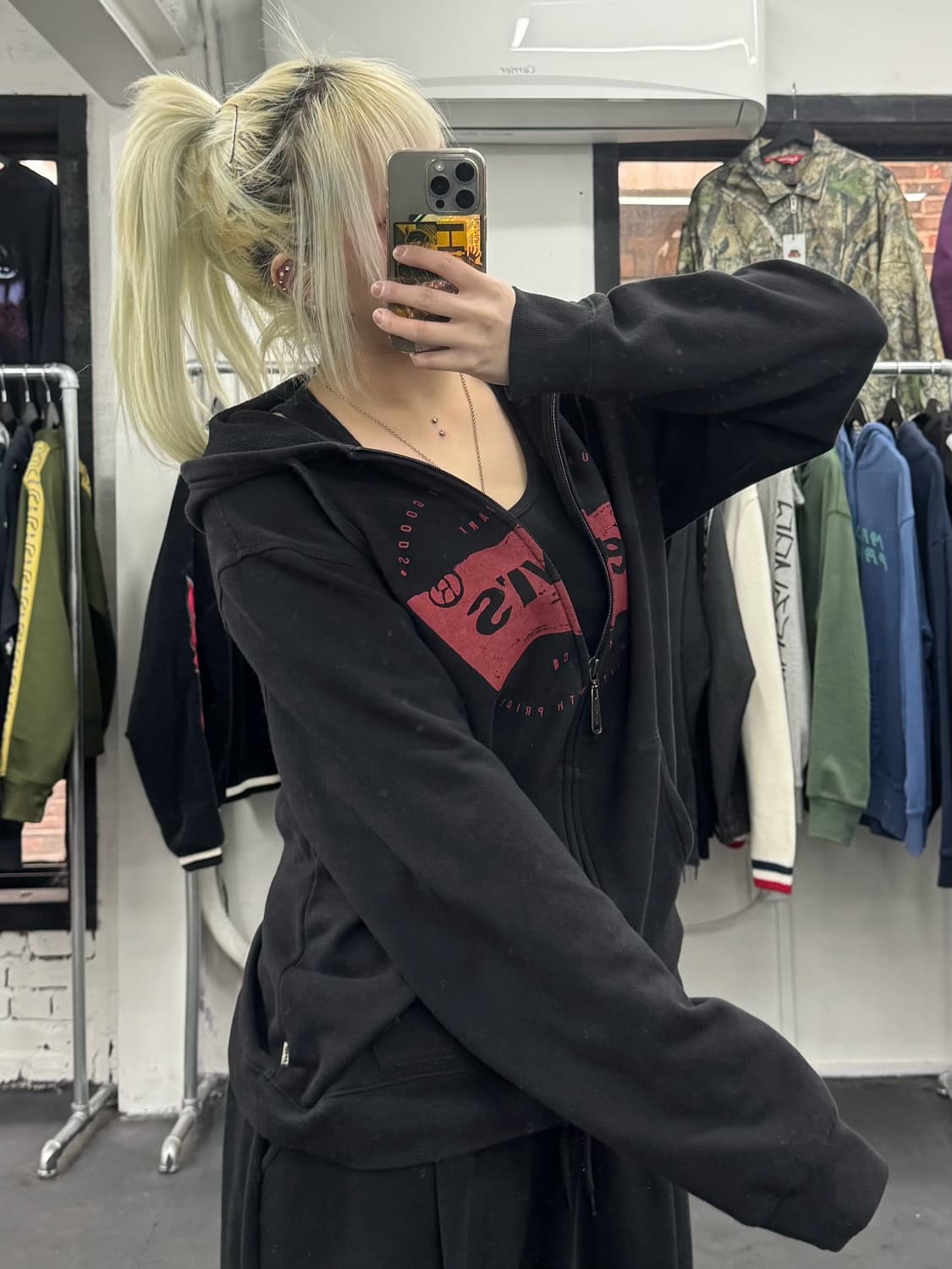 리바이스 빅로고 후드집업  상품이미지3