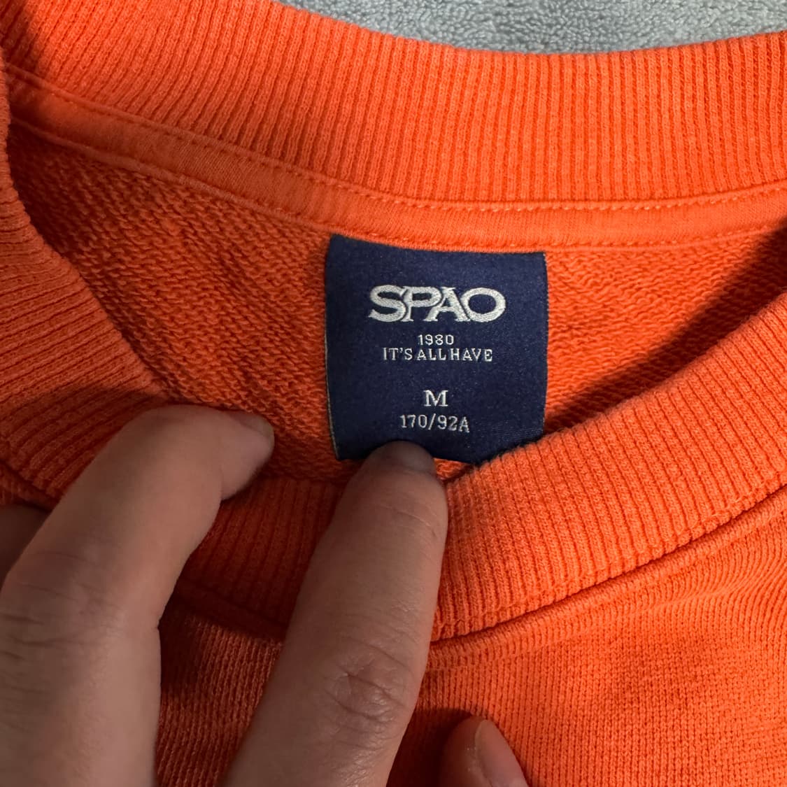 스파오 레터링 맨투맨  상품이미지2