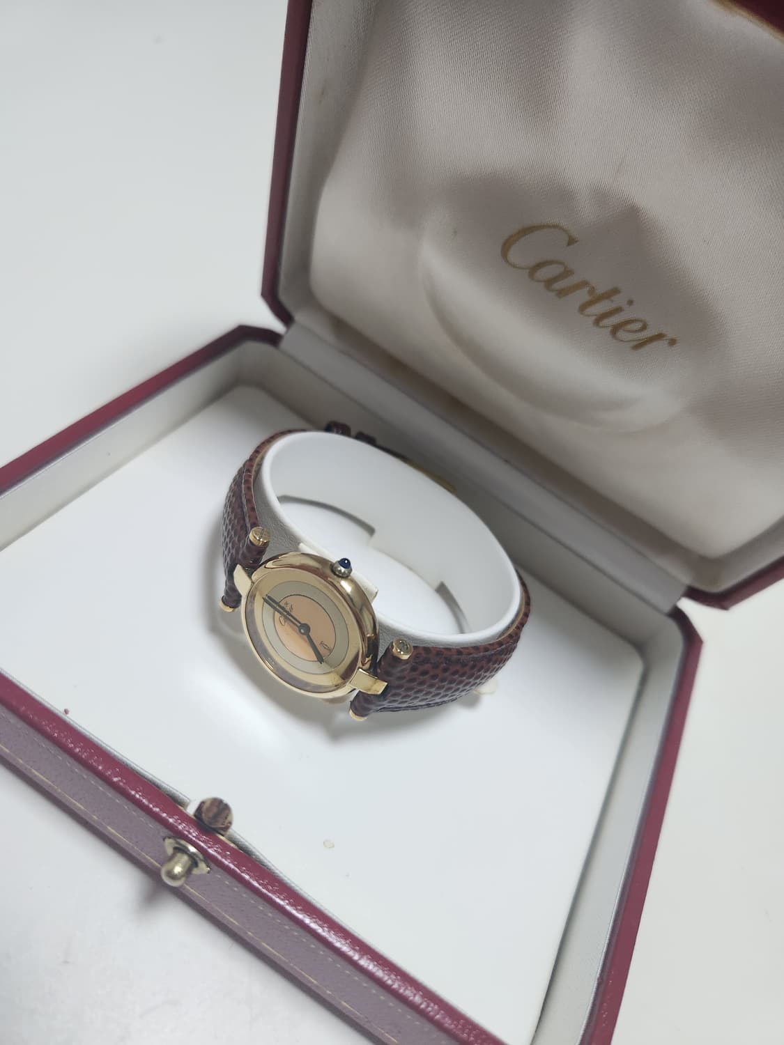 까르띠에 머스트 방돔(뱅돔 혹은 vendome) 버메일 트리니티 워치 상품이미지1
