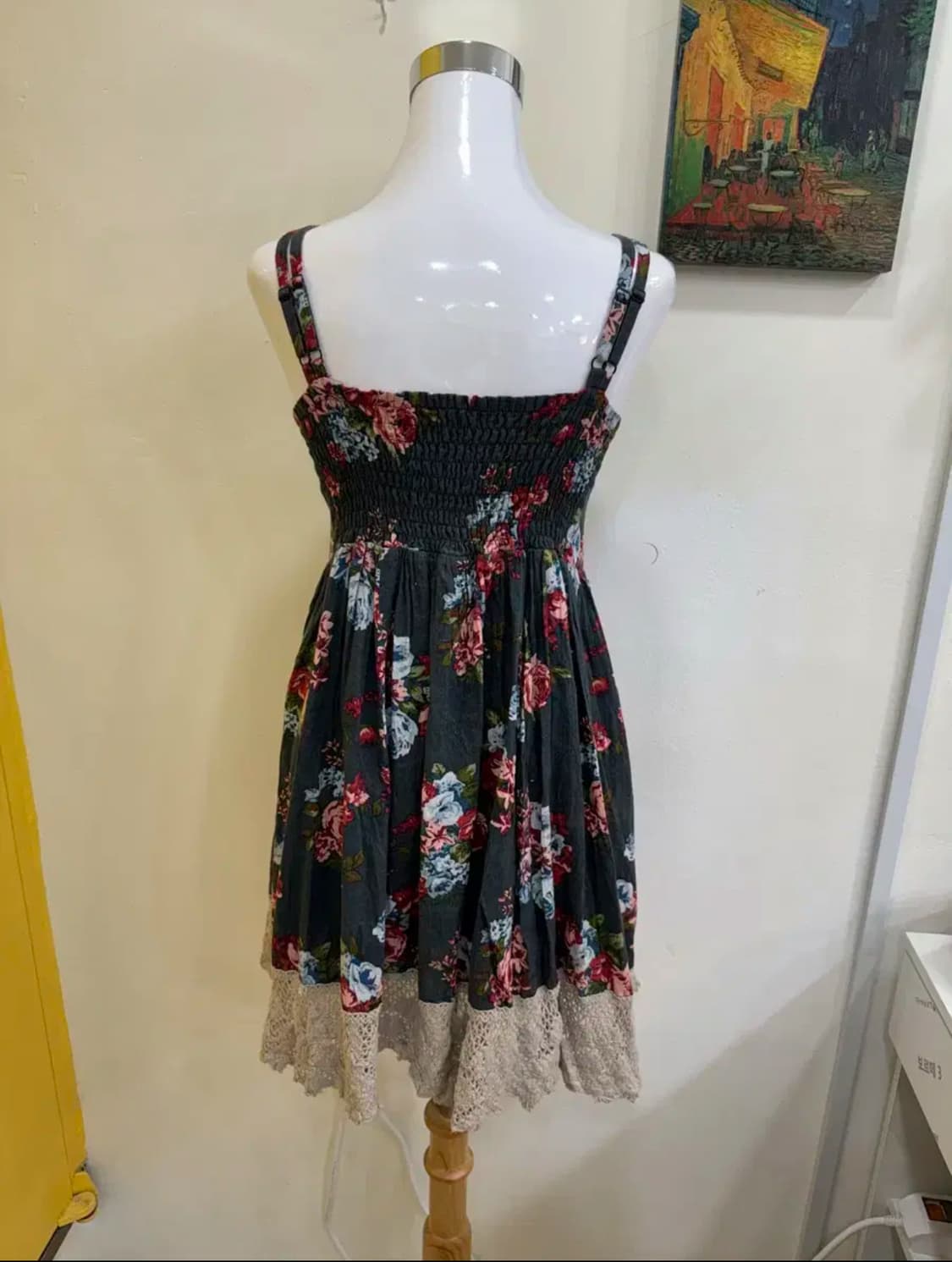 vtg 빈티지 플라워 레이스 슬리브리스 원피스 상품이미지2
