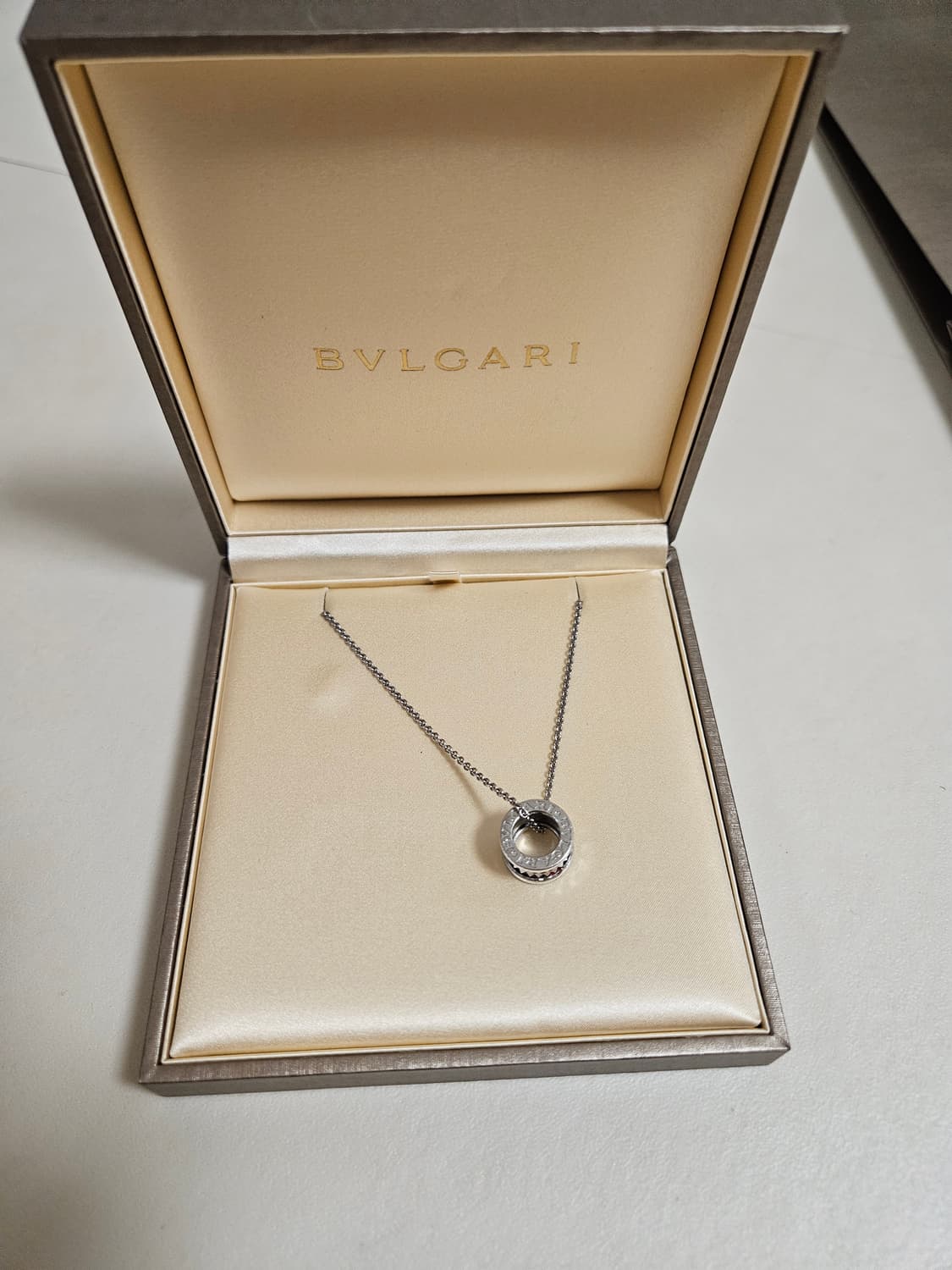 불가리 세이브더칠드런 락 목걸이 실버 정품 상품이미지2