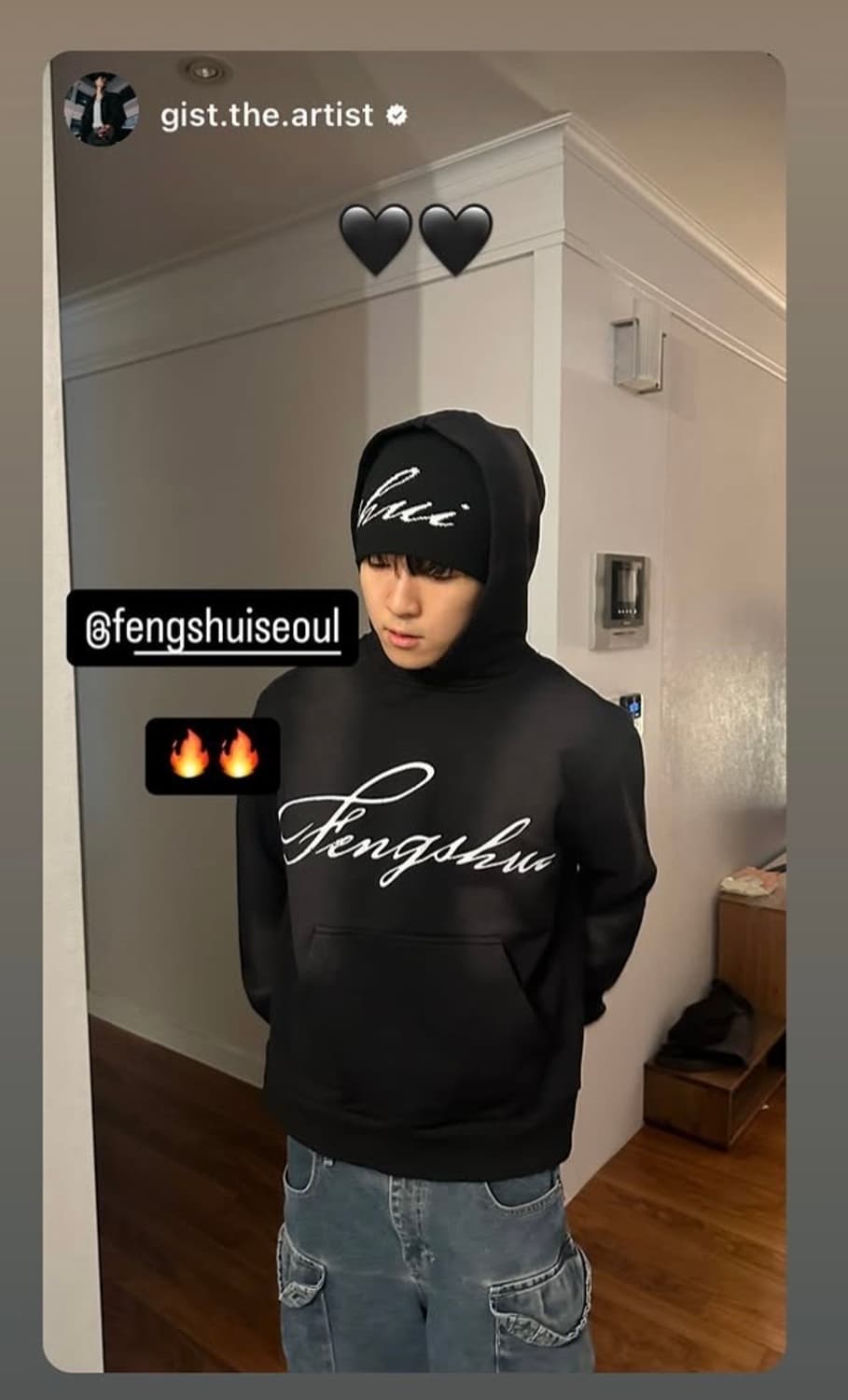 FENGSHUI Faded Hoodie Black 3 size 상품이미지2