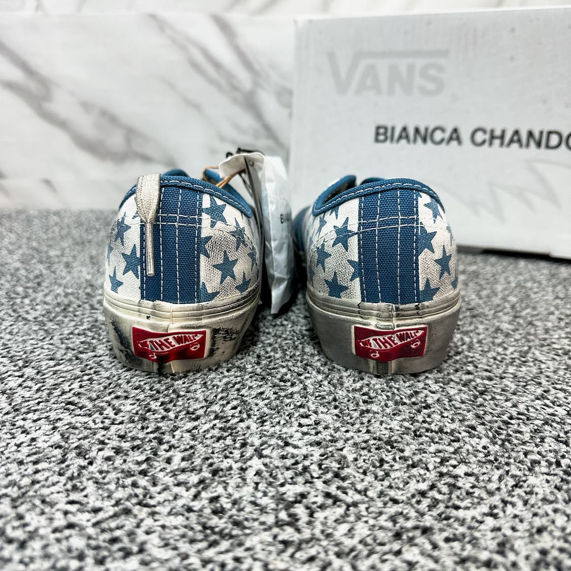 반스 볼트 X 비앙카 샹동 여성 블루 스타 디스트레스드 상품이미지3