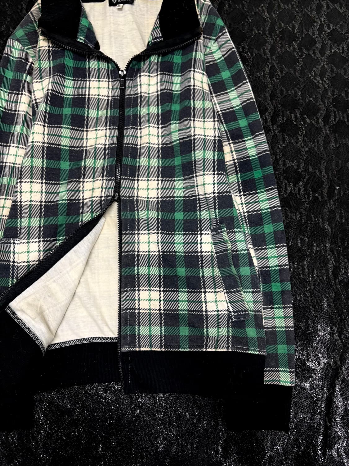 “TAKEO KIKUCHI” Green Check Pattern Y2K 상품이미지3