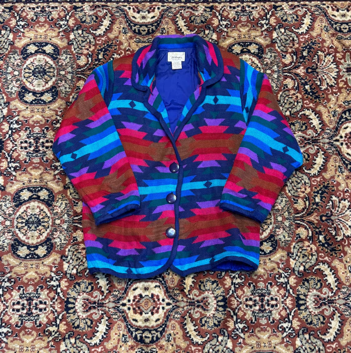 빈티지 아즈텍 패턴 니트 가디건 "L" (532) 상품이미지2