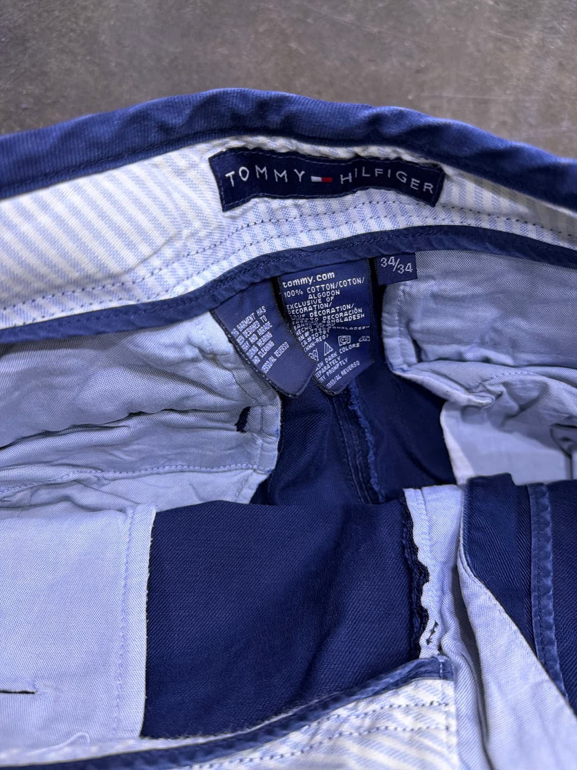 타미힐피거 클래식핏 치노팬츠 면바지 네이비 34 상품이미지8