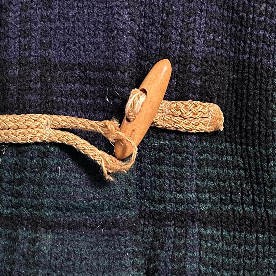 90s 폴로 블랙와치 울 더플 가디건 상품이미지5