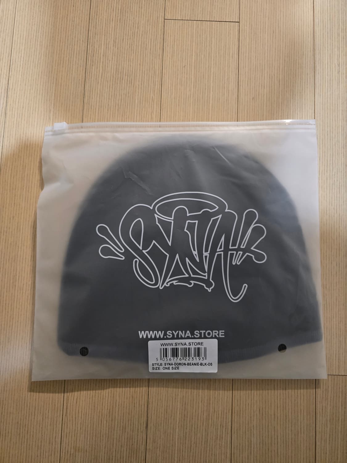 SYNA synaworld 시나월드 스텔스 로고 도란 비니 블랙 상품이미지1