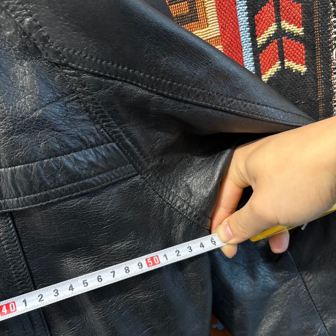 NFL버튼 양가죽 빈티지 자켓 상품이미지9