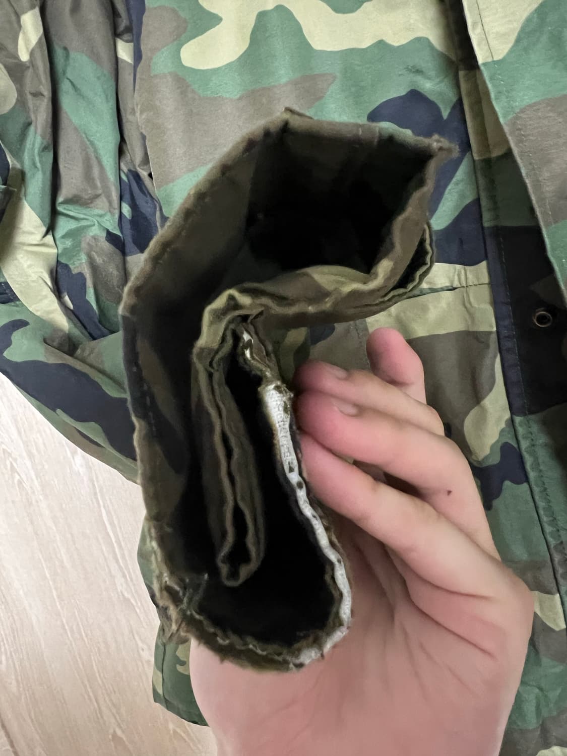 테니어 미군 ecwcs 고어텍스 우드랜드자켓 라지 레귤러 상품이미지5