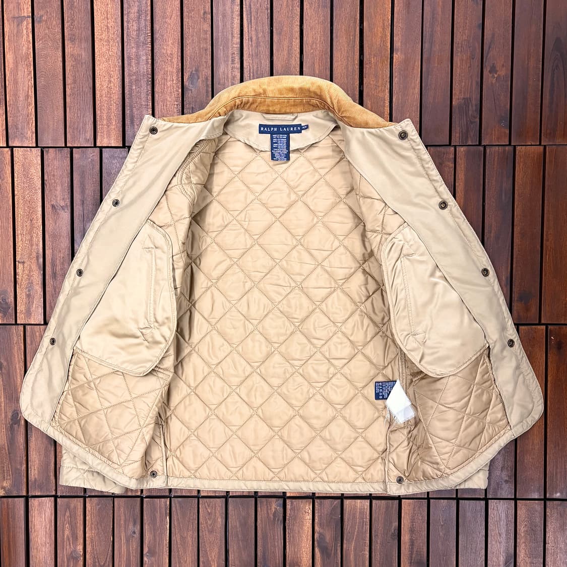 (M) 랄프로렌 폴로 레더 패치 퀼티드 헌팅 자켓 상품이미지3