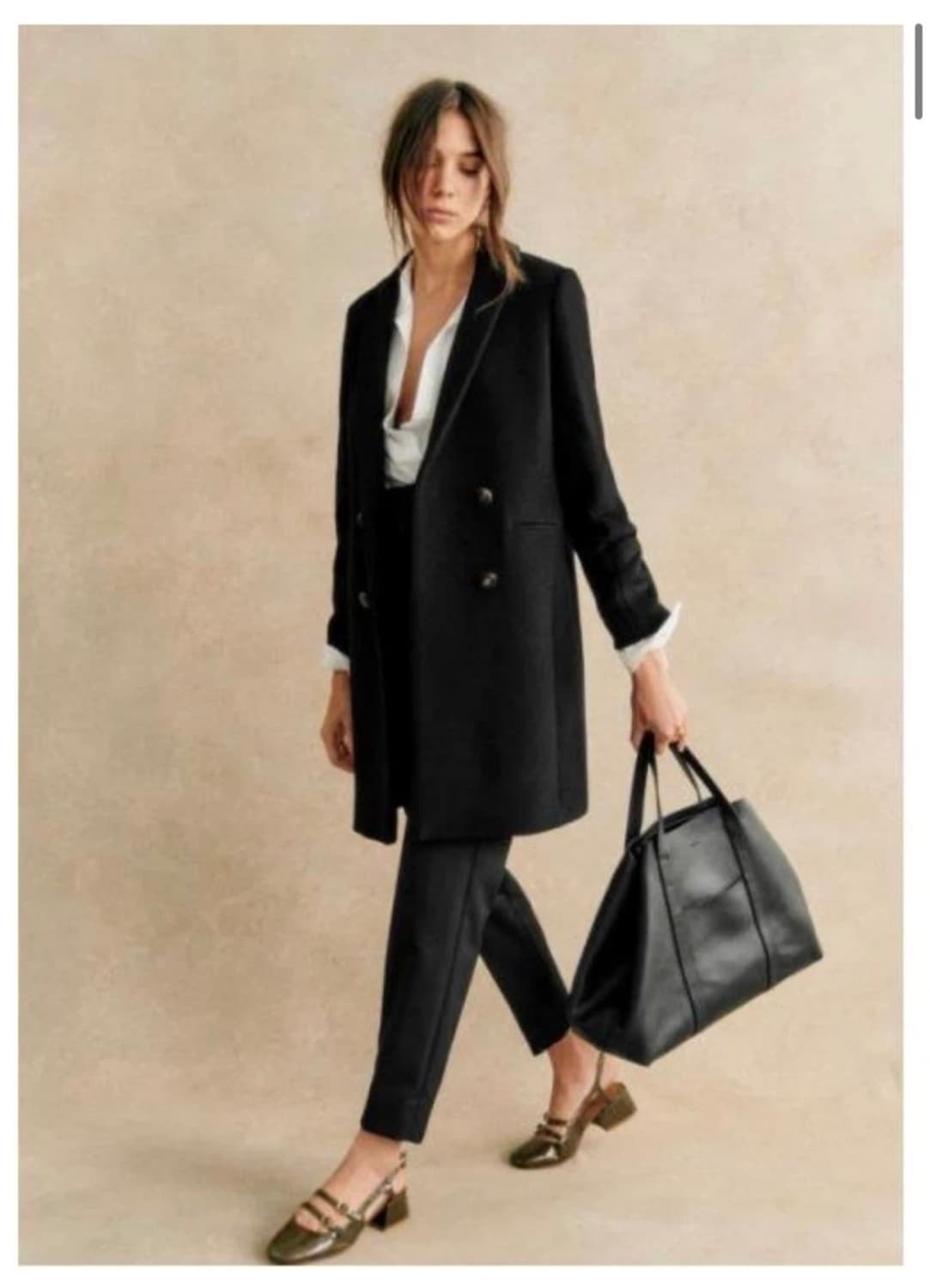 Sezane Johnson 세잔 존슨 블랙 코트_FR 40 상품이미지8