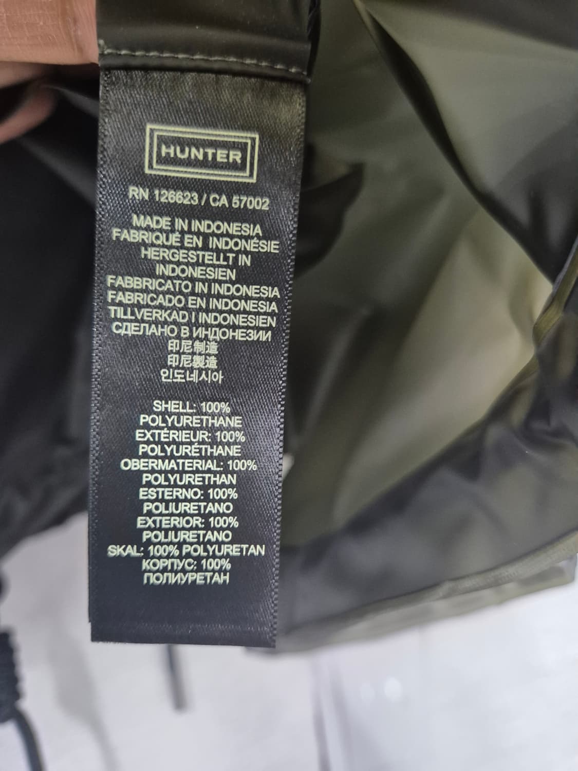 (새상품) 헌터 레인코트  정품  /  XS (55) 상품이미지4