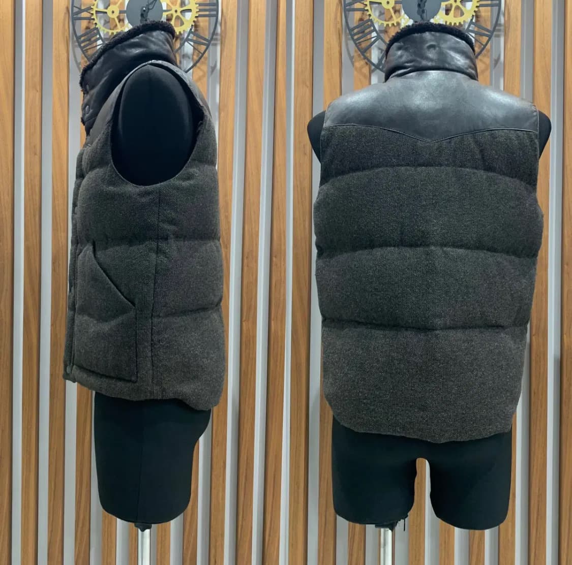 프라다 푸퍼 요크 베스트(울/레더/시어링/다운충전)46 사이즈 상품이미지3