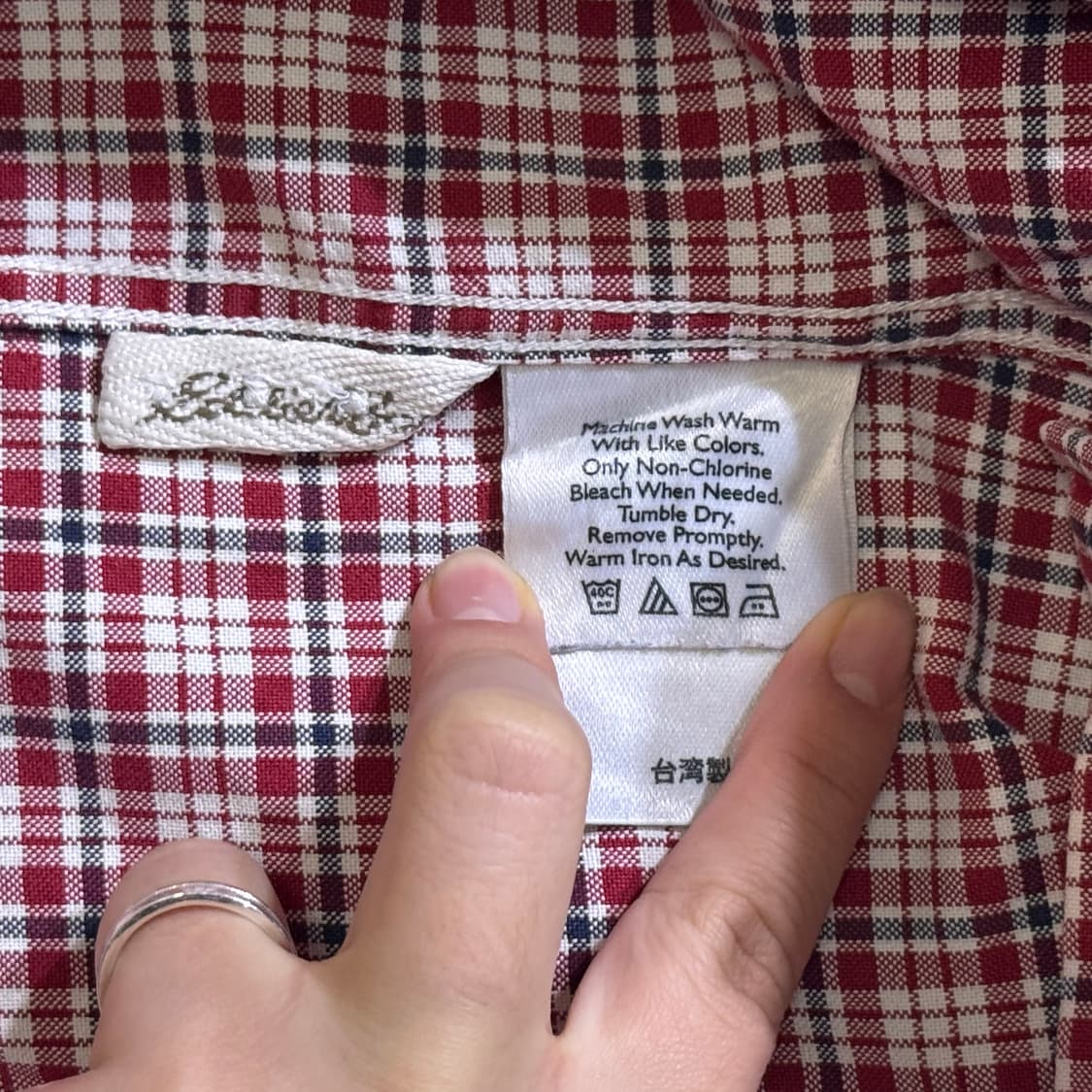 빈티지 에디바우어 체크 반팔 셔츠(kold_8453) 상품이미지5