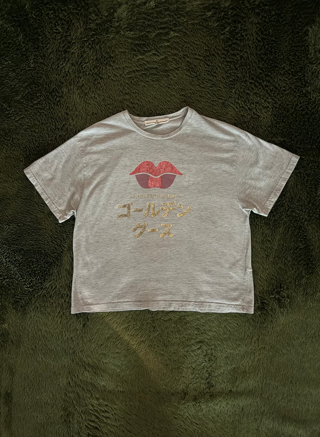 [S] 골든구스 17ss 립 앤 골드포일 재패니즈 레터링 티셔츠 멜란지 상품이미지1