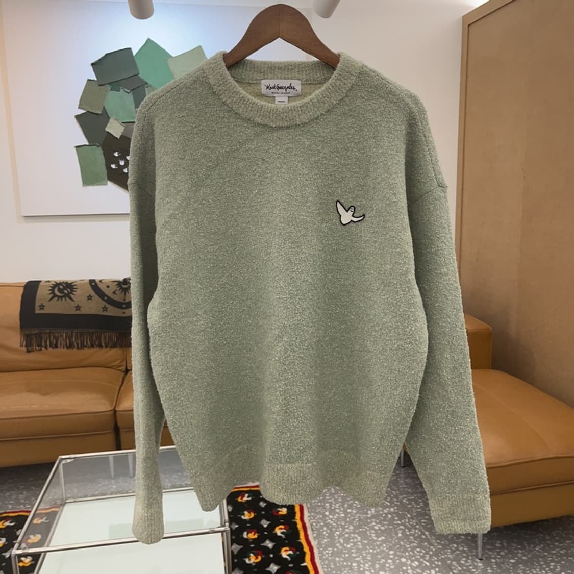 마크곤잘레스 폭닥 피스타치오 그린 울 니트 M C07099 상품이미지3