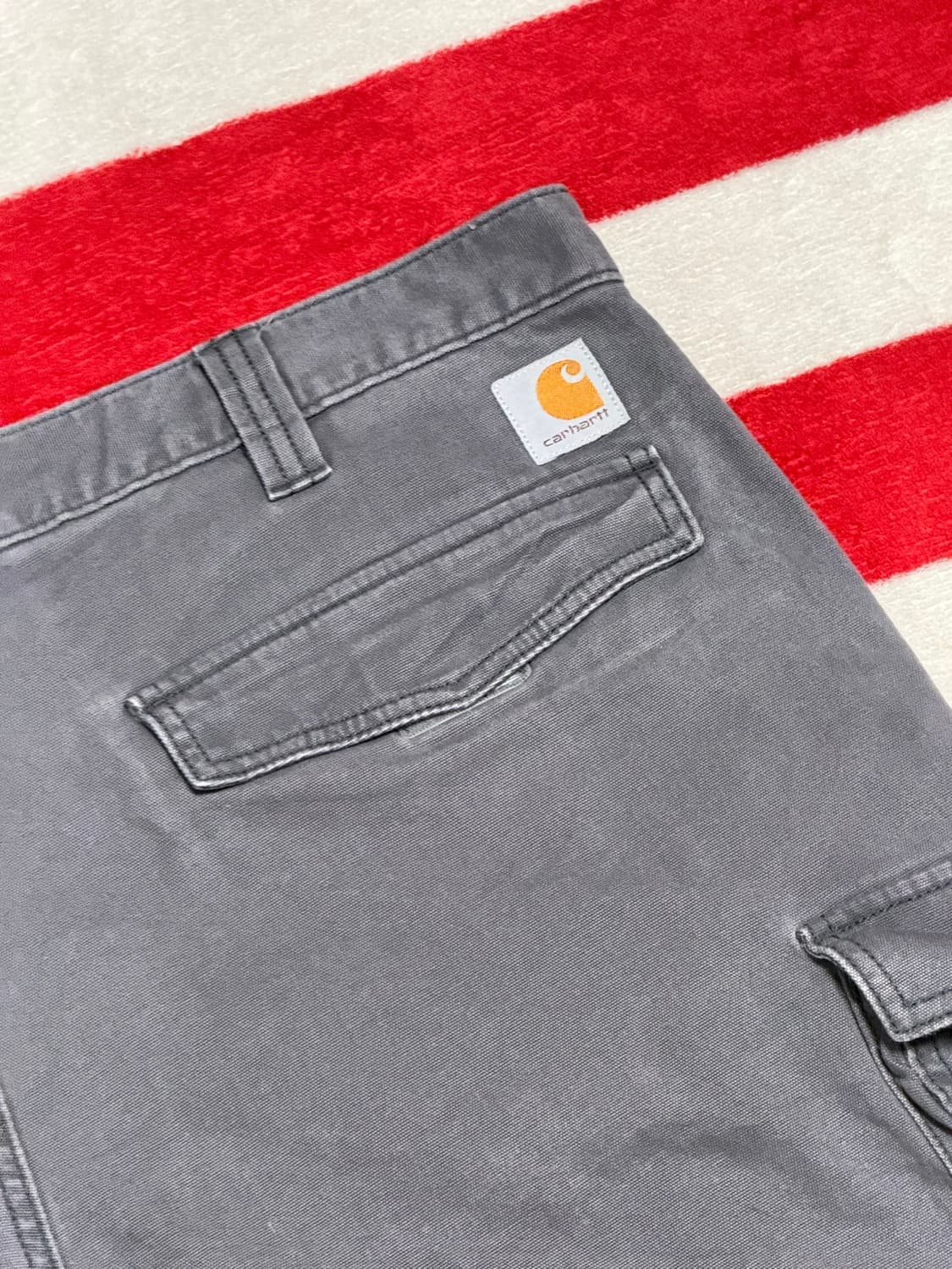 Carhartt 칼하트 덕캔버스 카고 워크 빈티지 하프팬츠 [40] 상품이미지10