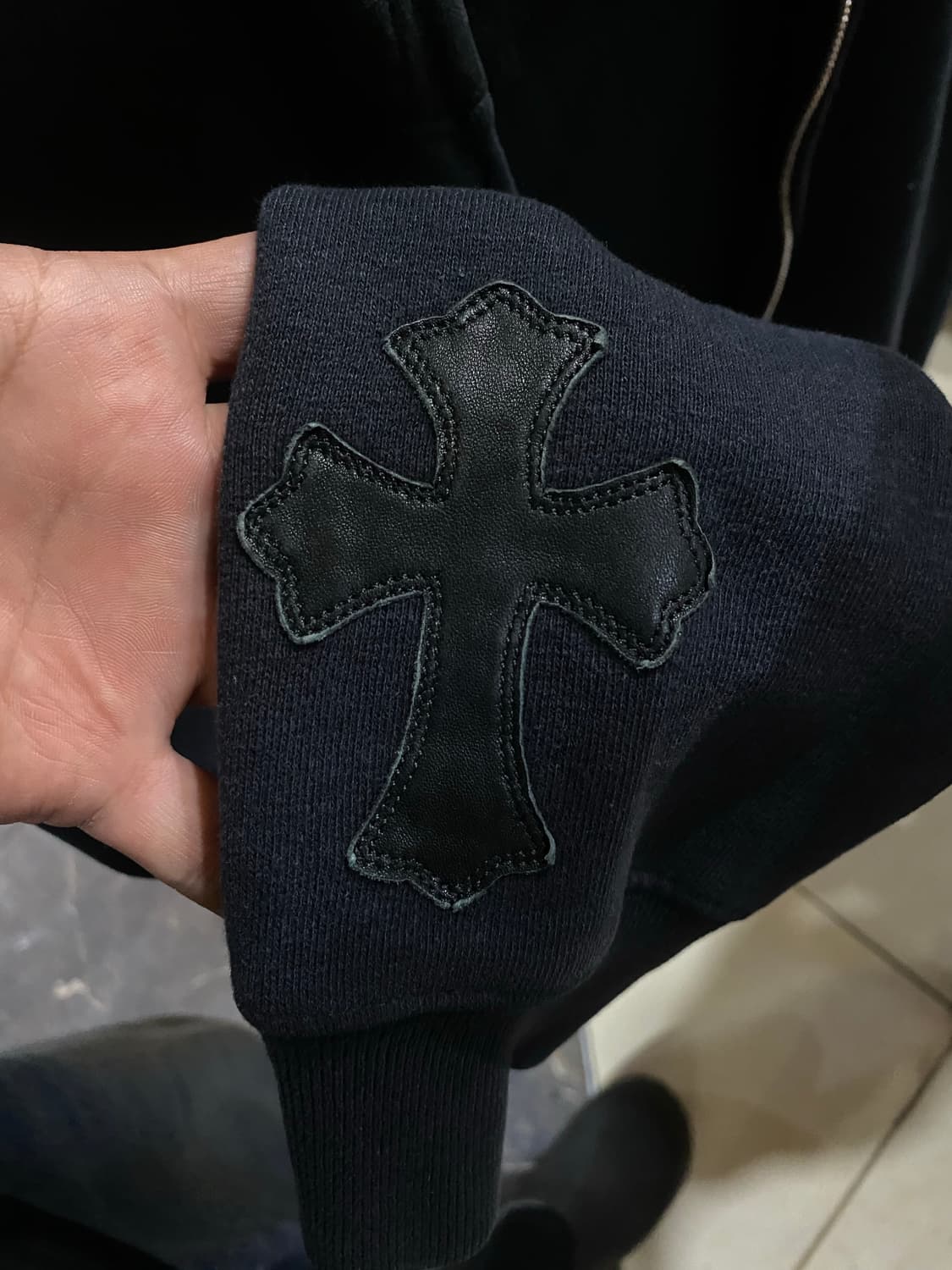 Chrome Hearts 크롬하츠 크로스 레더 후드집업 상품이미지9