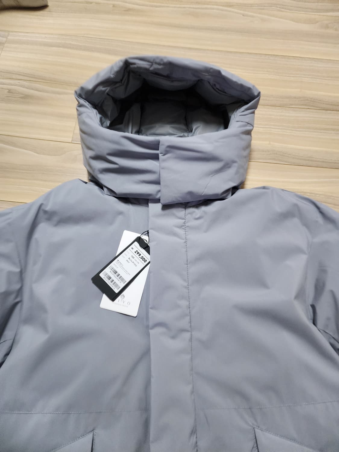 지오지아앤드지덕다운패딩점퍼100그레이 상품이미지3