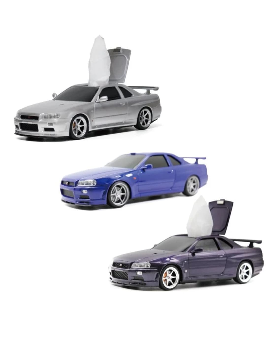 닛산스카이라인 GT-R R34 티슈 케이스(퍼플) 상품이미지1