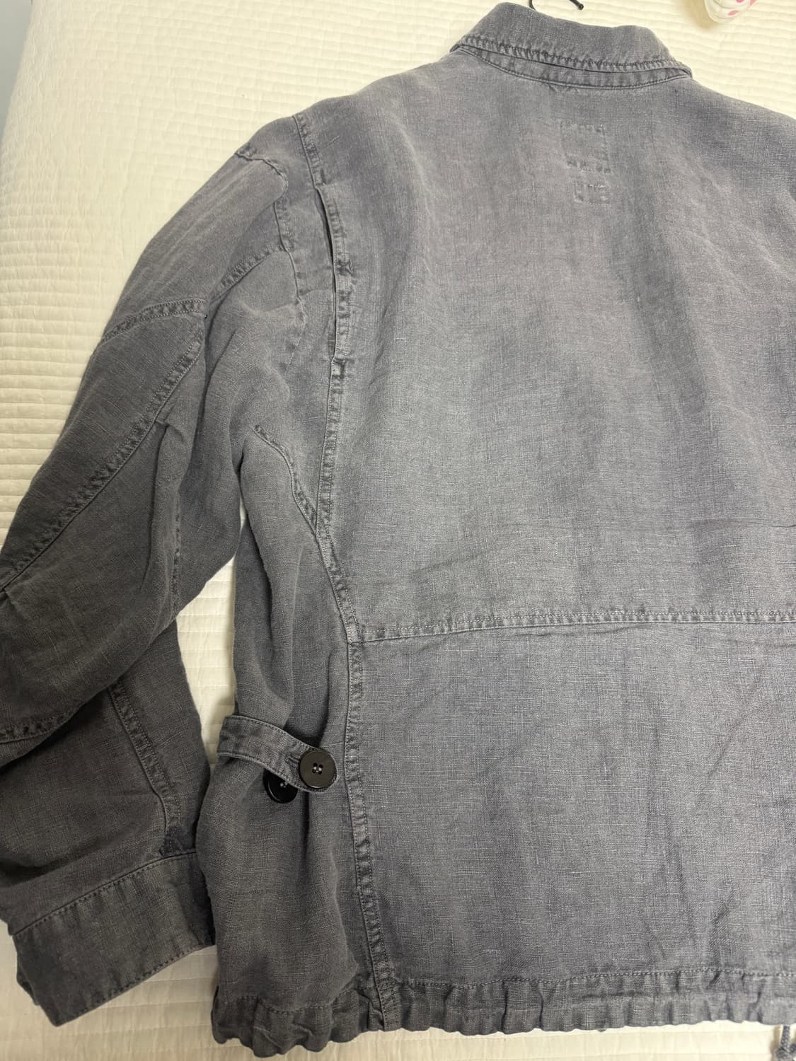 (3) 폴리테루 린넨 필드 자켓 페이디드 블루  상품이미지8