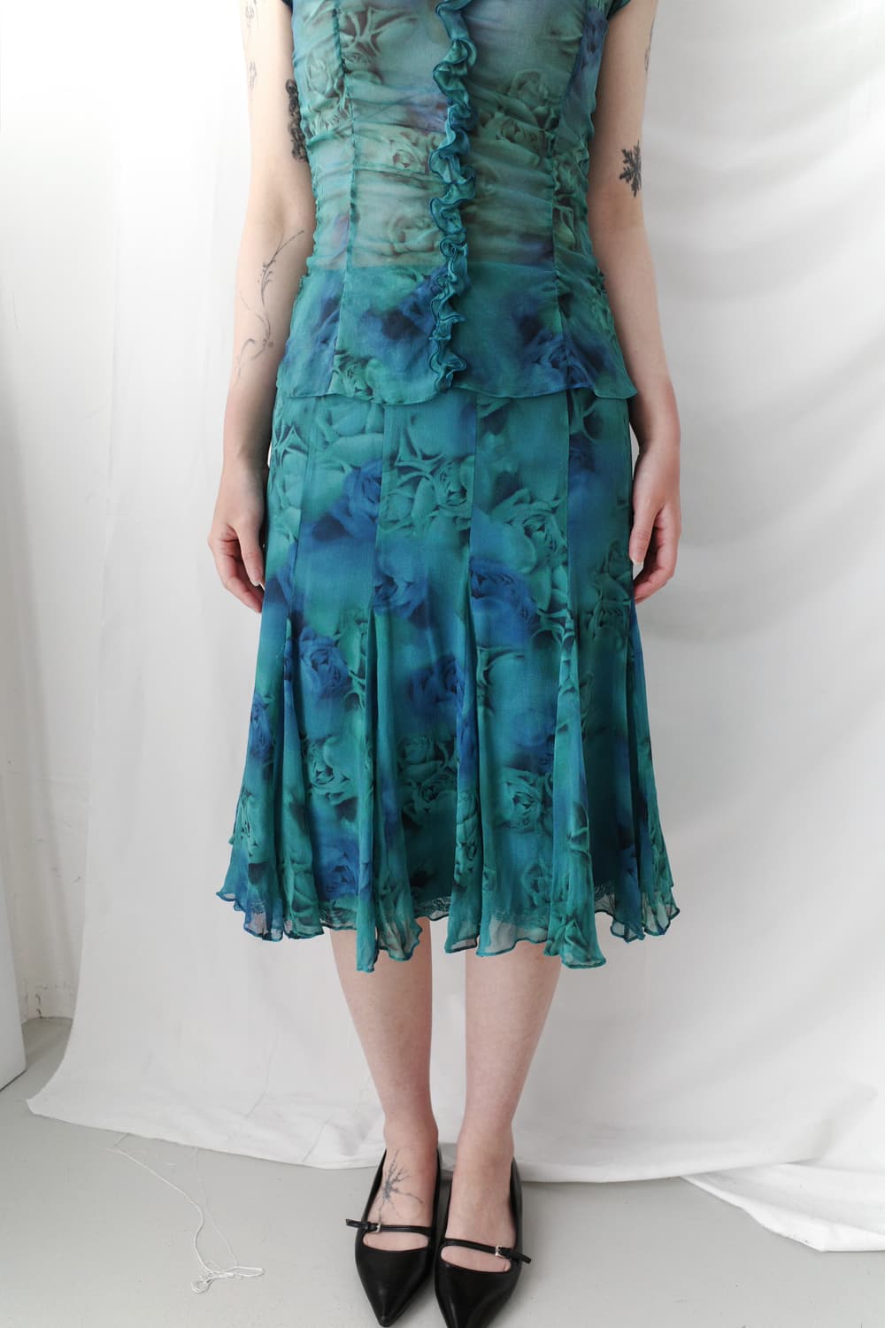 epoca) rose flared skirt 상품이미지5