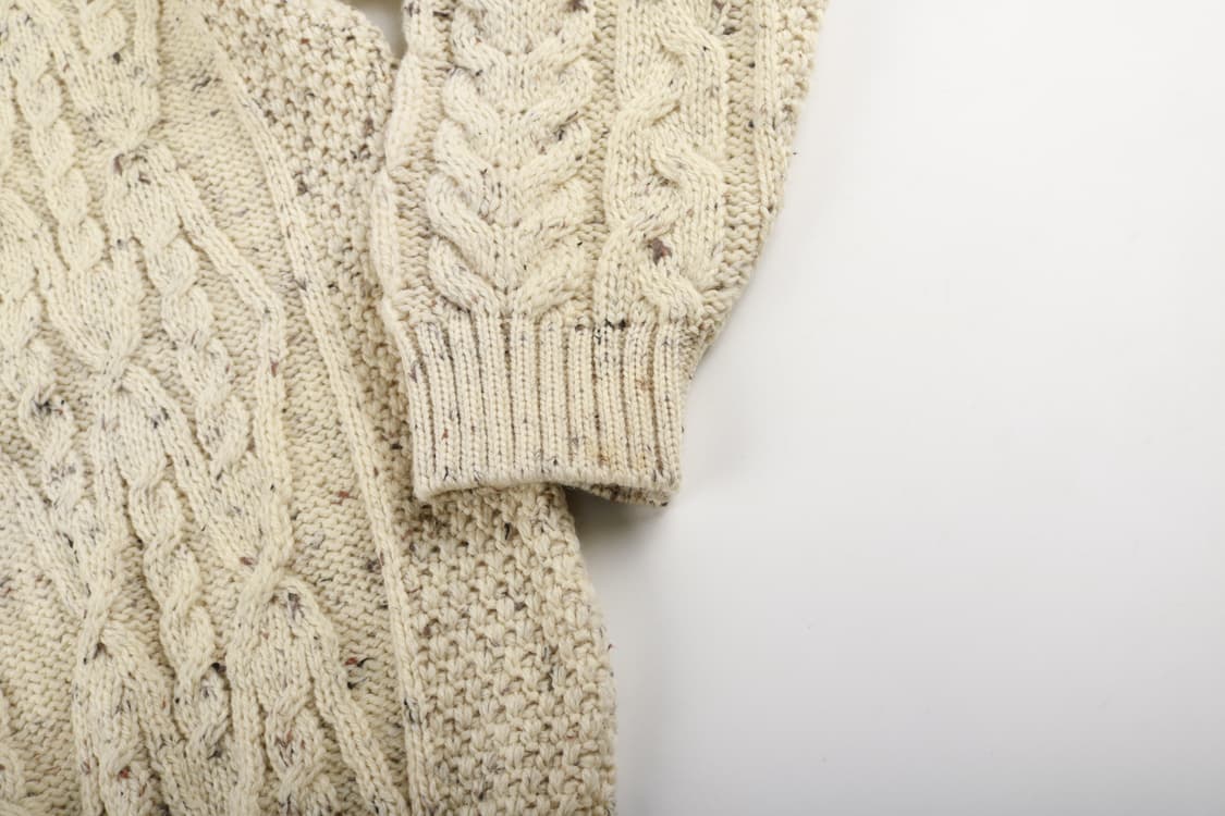 [XXL] 빈티지 UK 울 케이블 헨리넥 니트 스웨터 상품이미지6