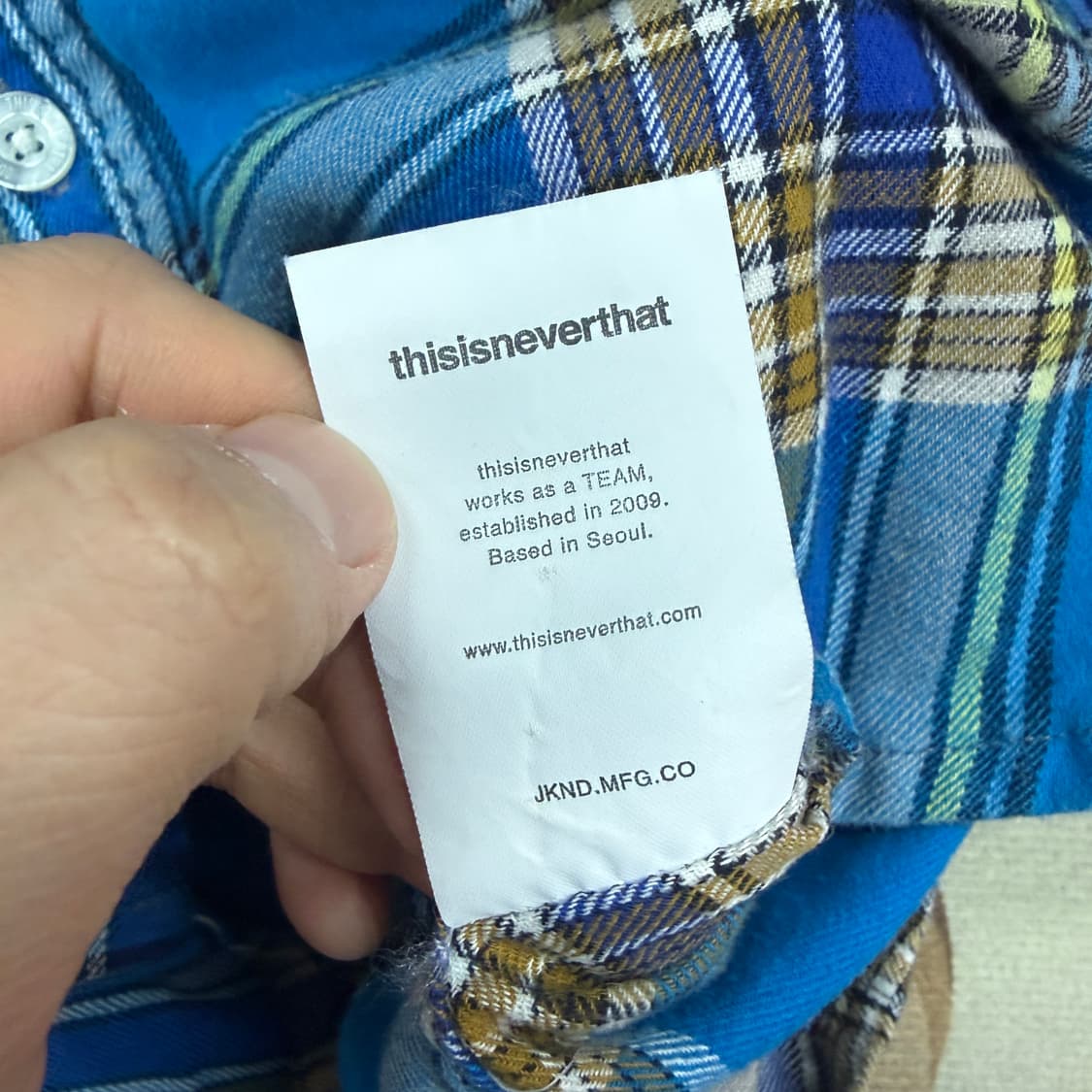 (M)디스이즈 네버댓 플란넬 체크셔츠 상품이미지4