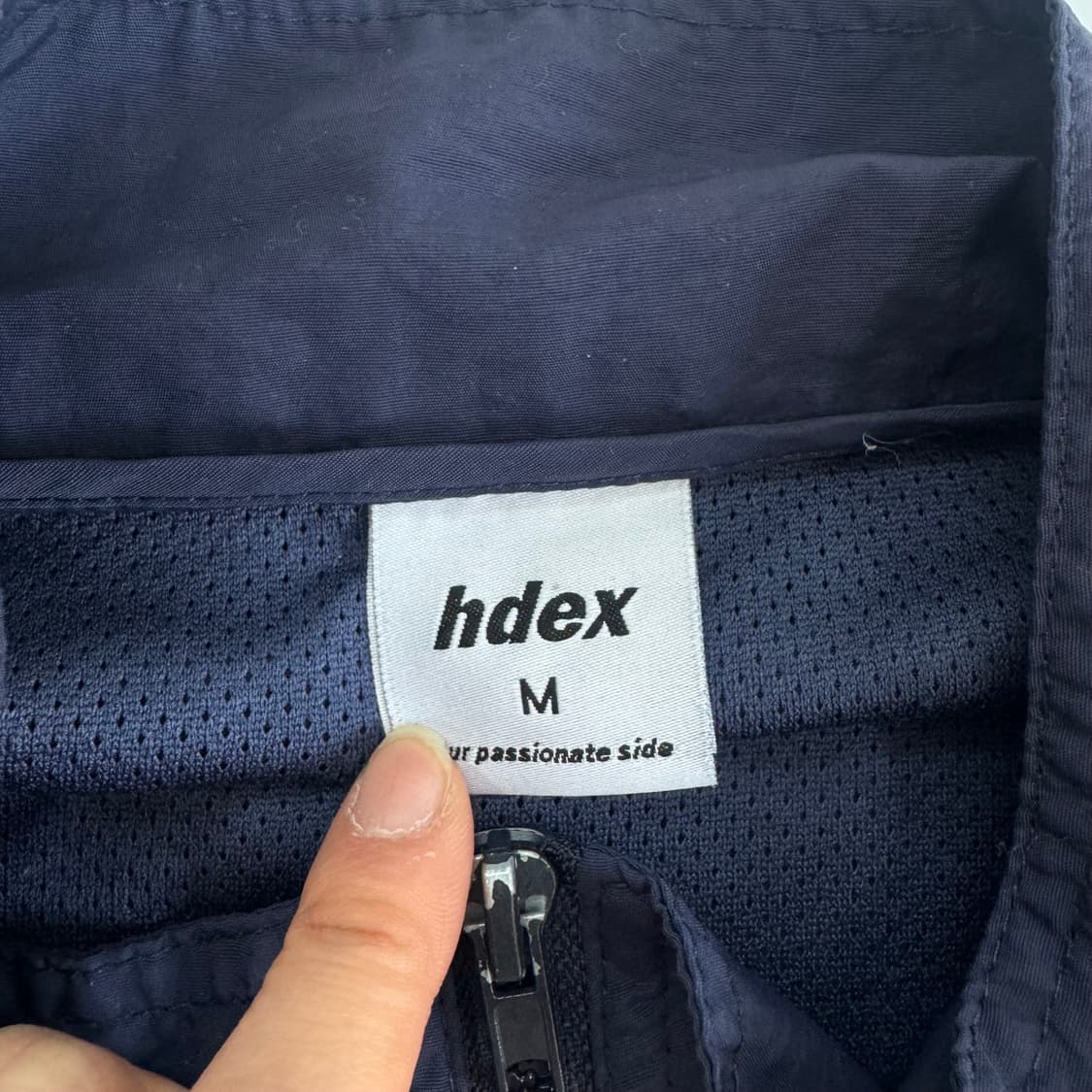Hdex 에이치덱스 그레이 트랙탑 네이비 바람막이 상품이미지5