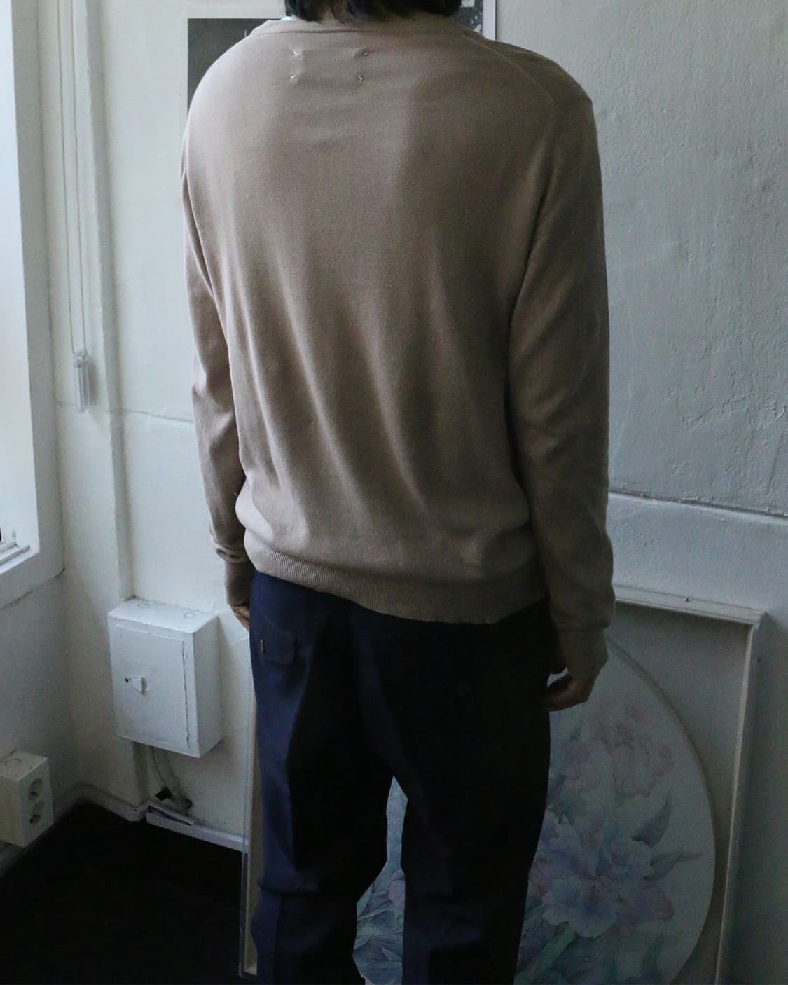 메종 마르지엘라 베이지 니트 탑 상품이미지3