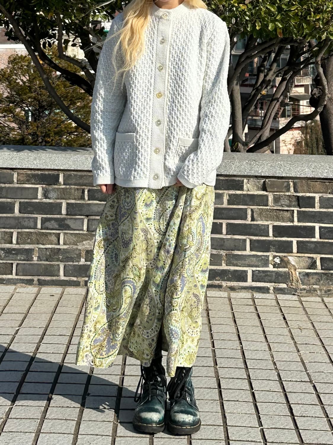 아쿠아스큐텀 페이즐리 스커트 상품이미지2