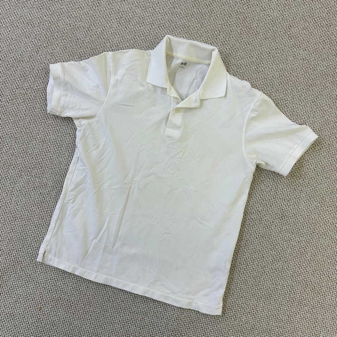 M 유니클로 코튼 피케 폴로 셔츠 0424D 상품이미지1