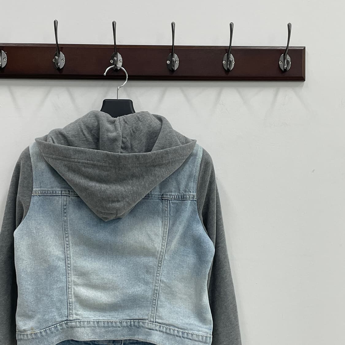 홀리스터 후드 데님 크롭 자켓 상품이미지4