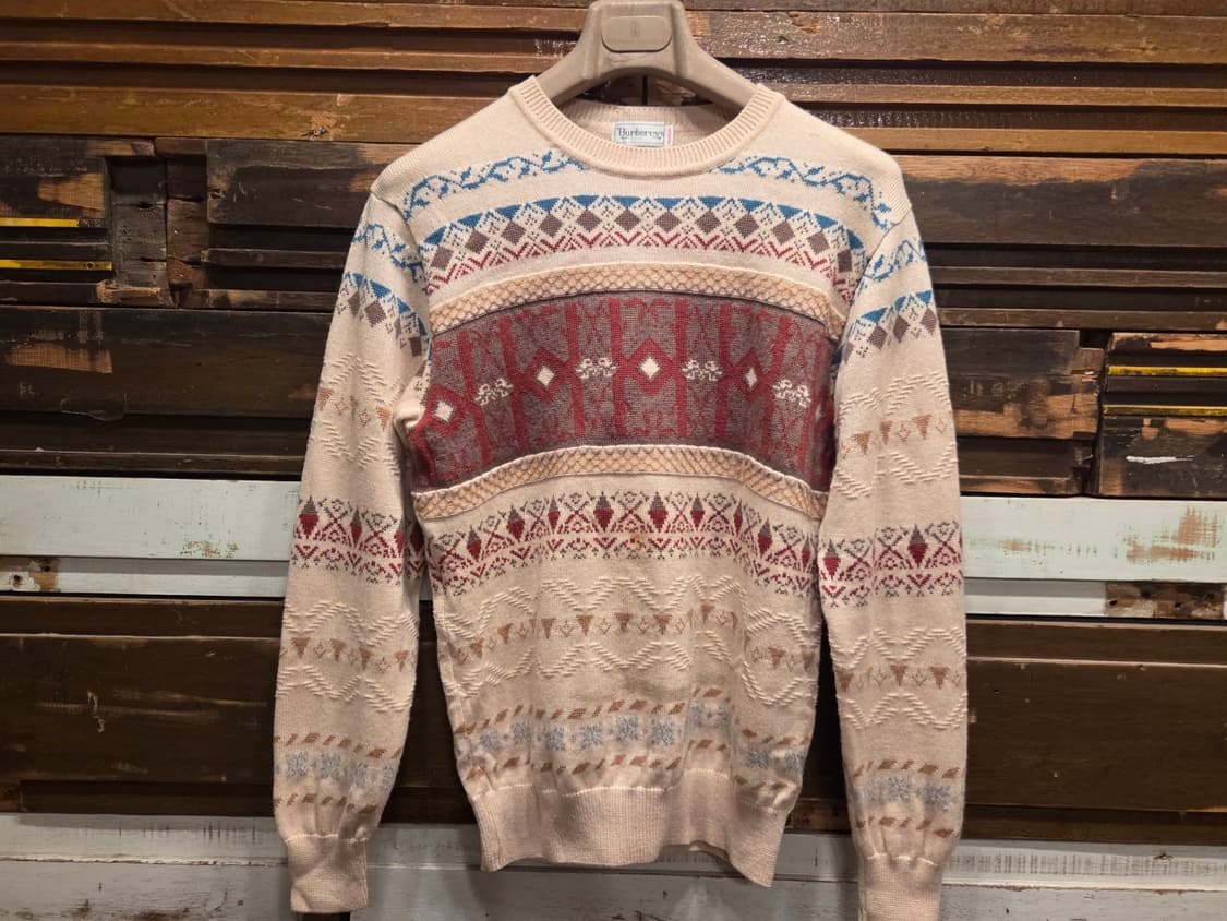 80'S 버버리 페어아일니트 상품이미지10