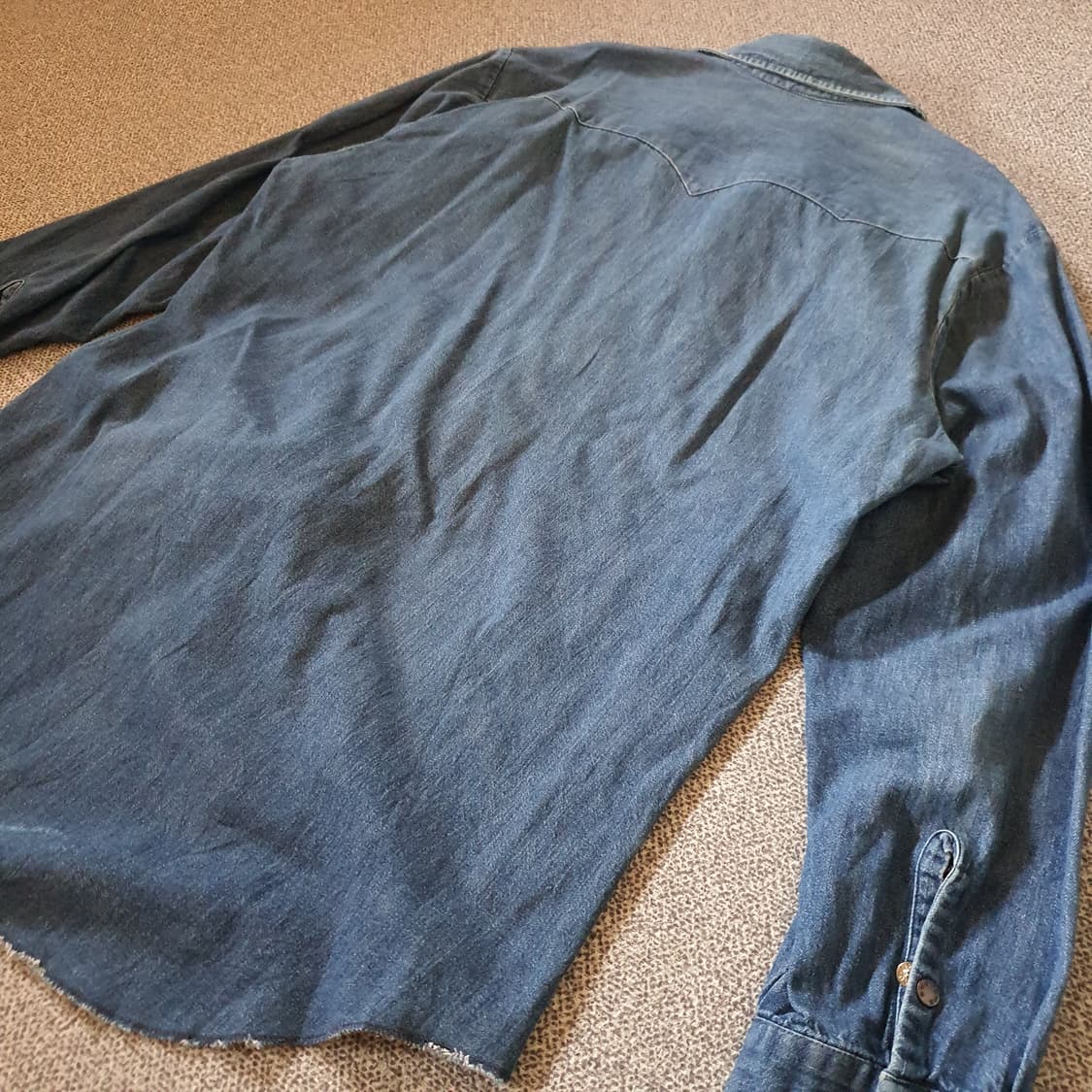 70s미국 수입 데님  웨스턴 셔츠  no.51 상품이미지8