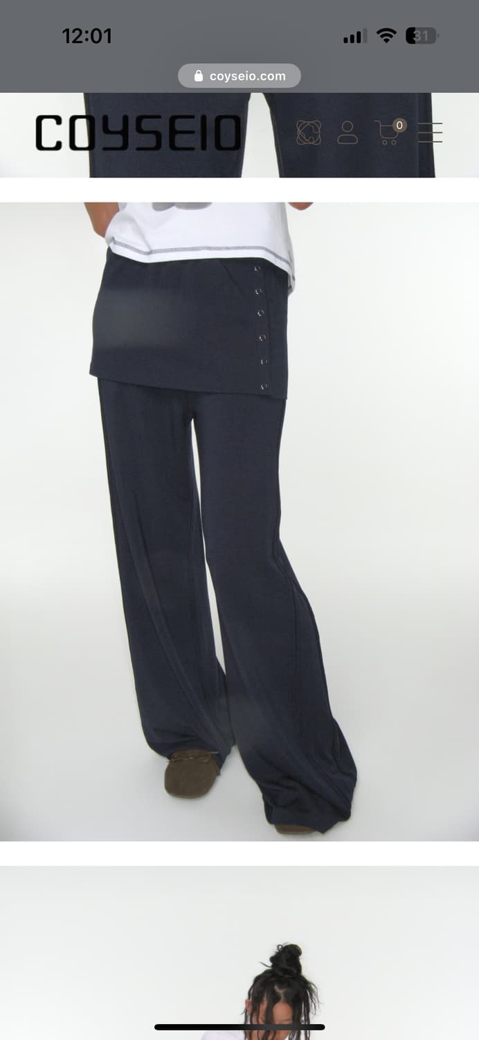 코이세이오 EASY LAYER PANTS NAVY  상품이미지3
