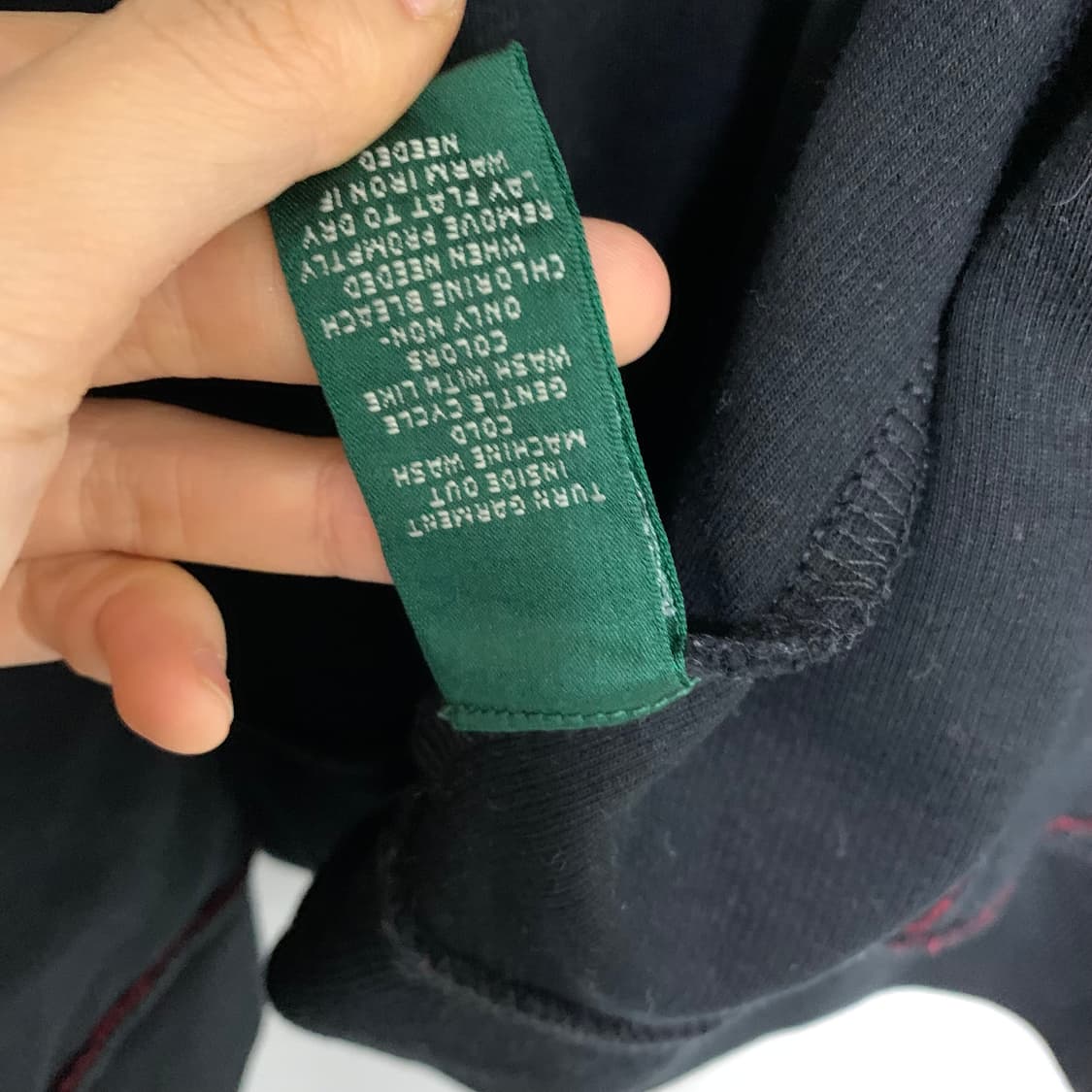 로렌 랄프로렌 빈티지 블랙 집업 져지 가디건 여성 L-XL 상품이미지7