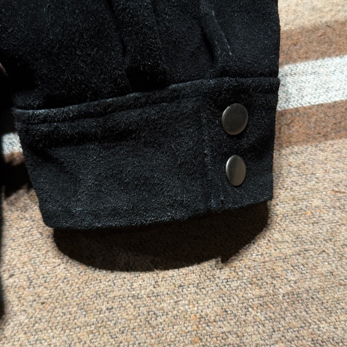 자라 90s 아카이브 버팔로 카우레더 스웨이드 자켓 L 웨스턴 상품이미지5