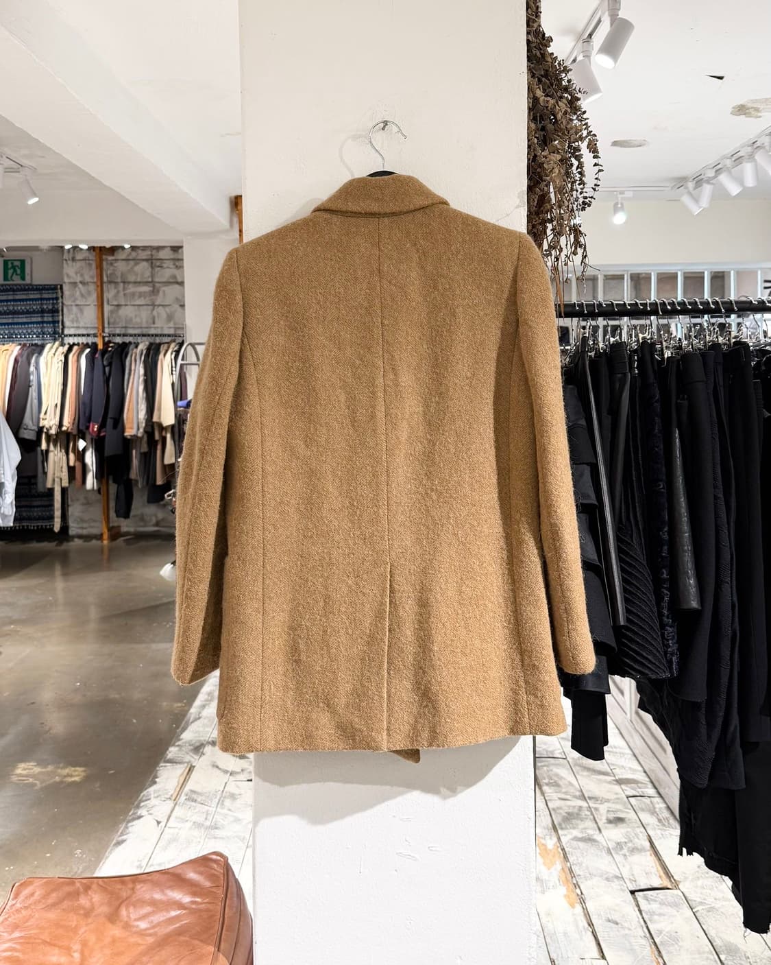 비비안 웨스트우드 베이지 울 알파카 혼방 벨티드 더블 코트 상품이미지7