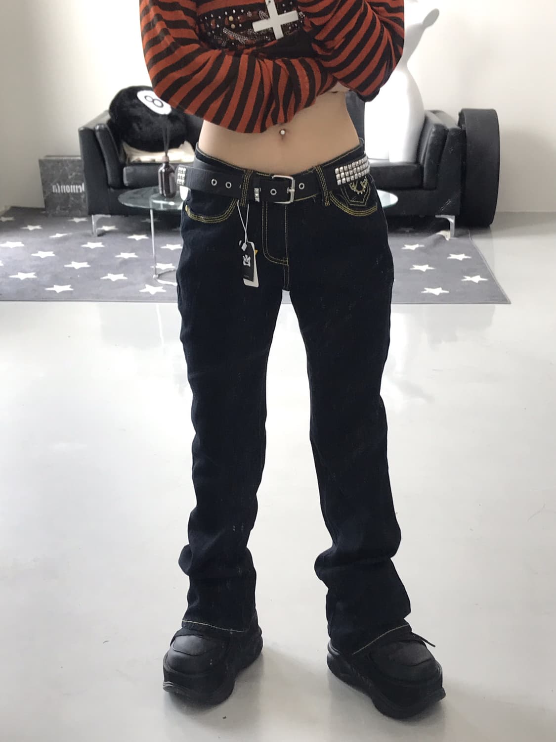 Used Jeans Cubic Detail Bootcut 상품이미지2
