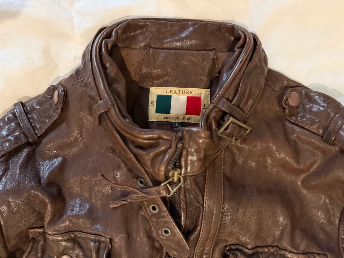 빈티지 가죽쟈켓 상품이미지3