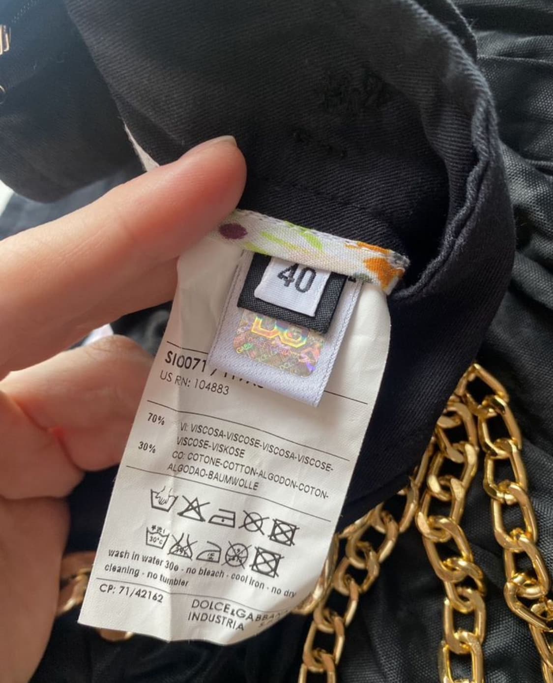 D&G by 돌체앤가나바 미니 스커트(비스코사/코튼)40 사이즈-해외발송 상품이미지6