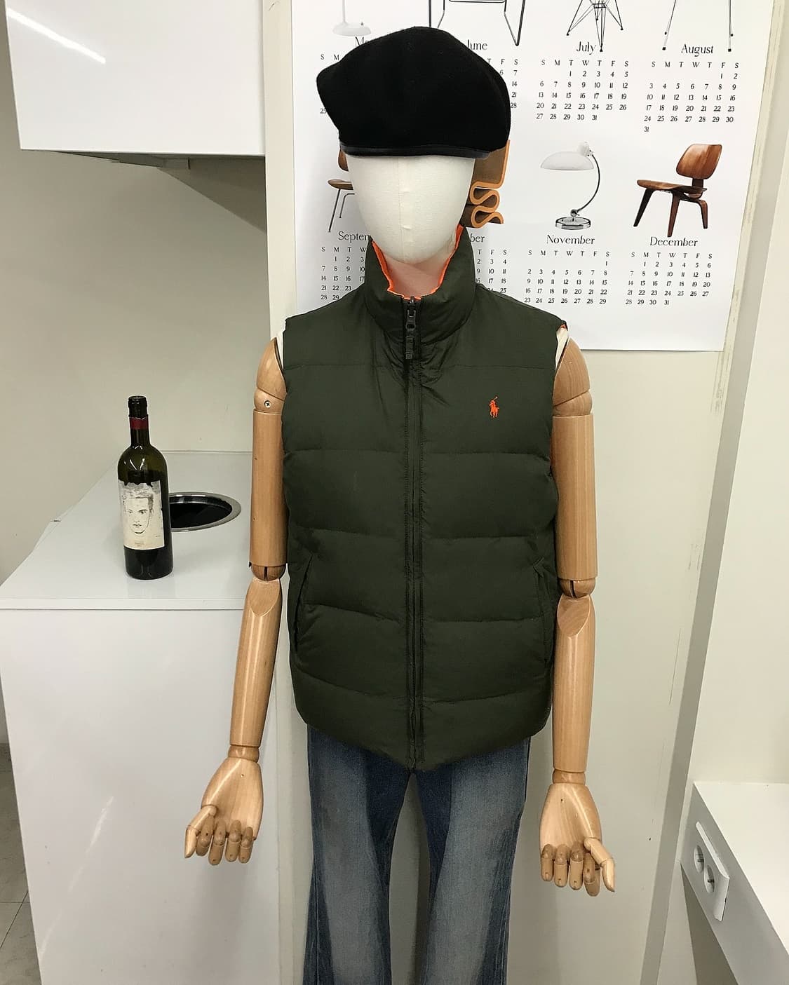 폴로 리버시블 양면 패딩 조끼 상품이미지7