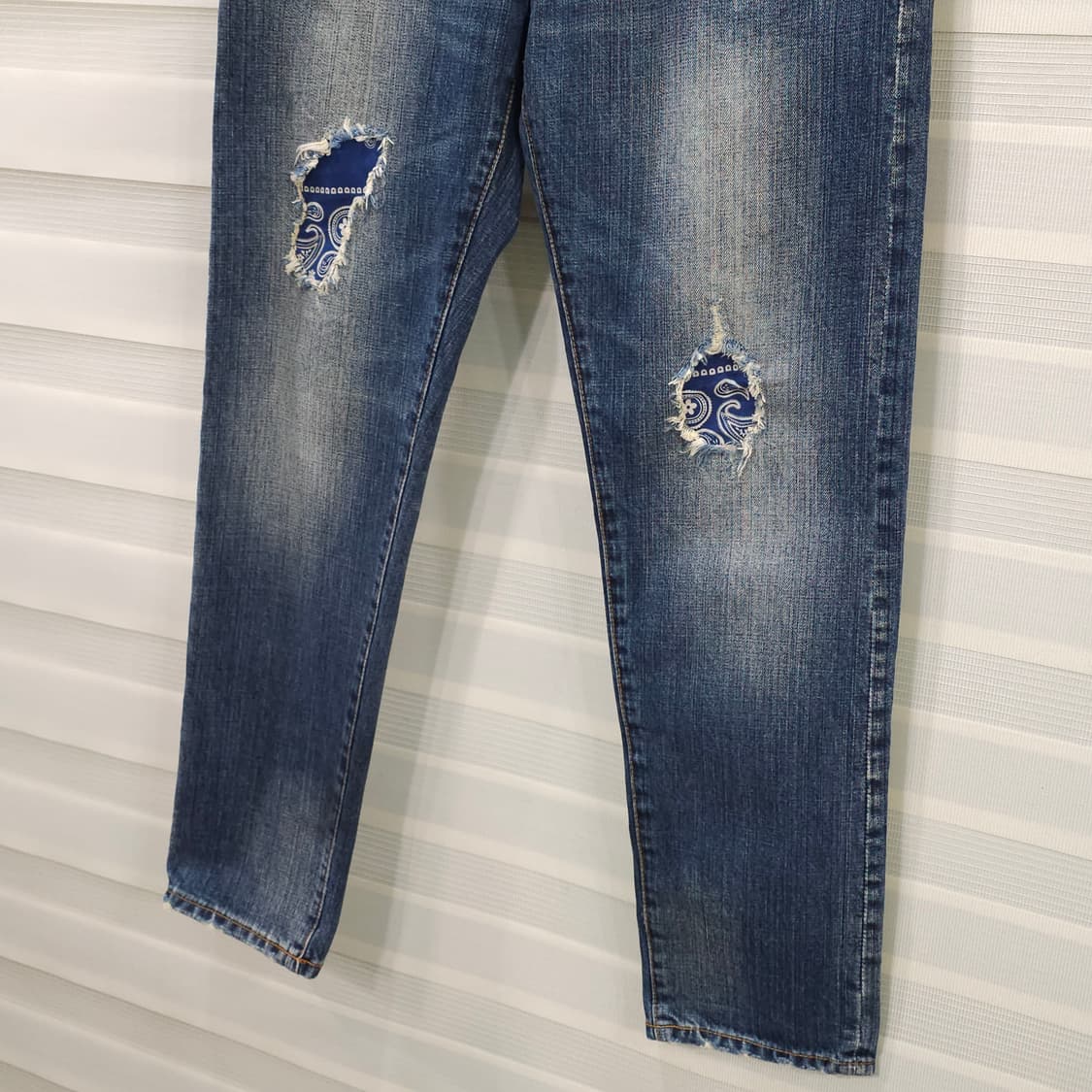 일본 7THREE 빈티지 가공 데님팬츠- S 상품이미지5