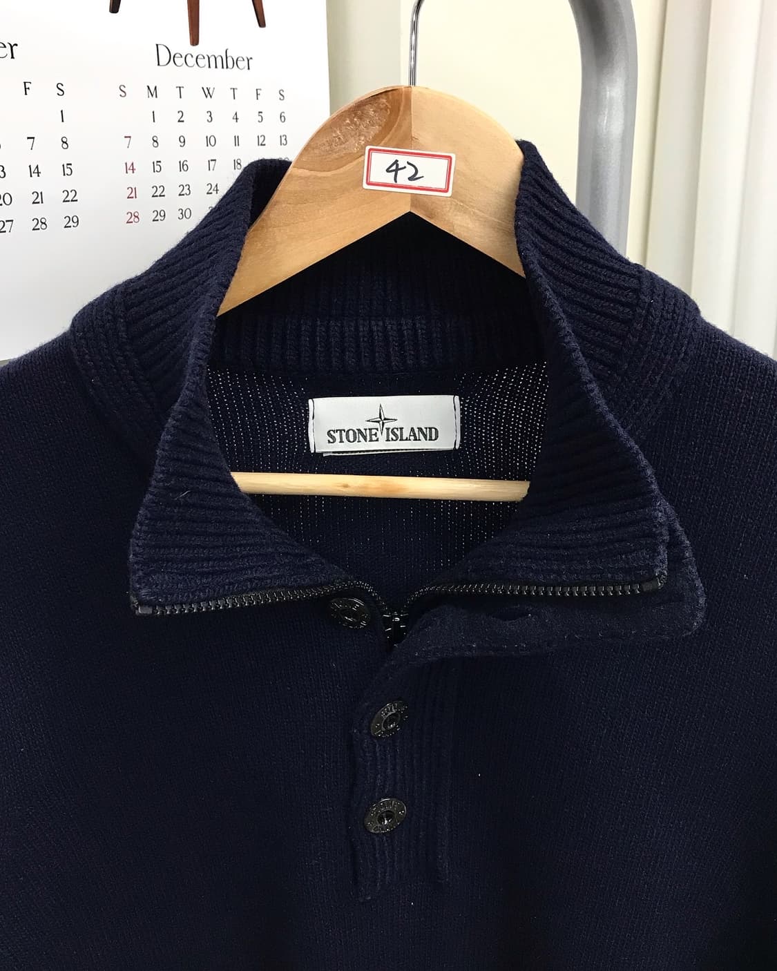 스톤아일랜드 반집업 니트 상품이미지2