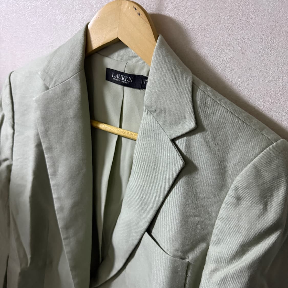 로렌 랄프로렌 블랙라벨 여성 린넨 자켓 라이트 그린 4(66) 상품이미지2