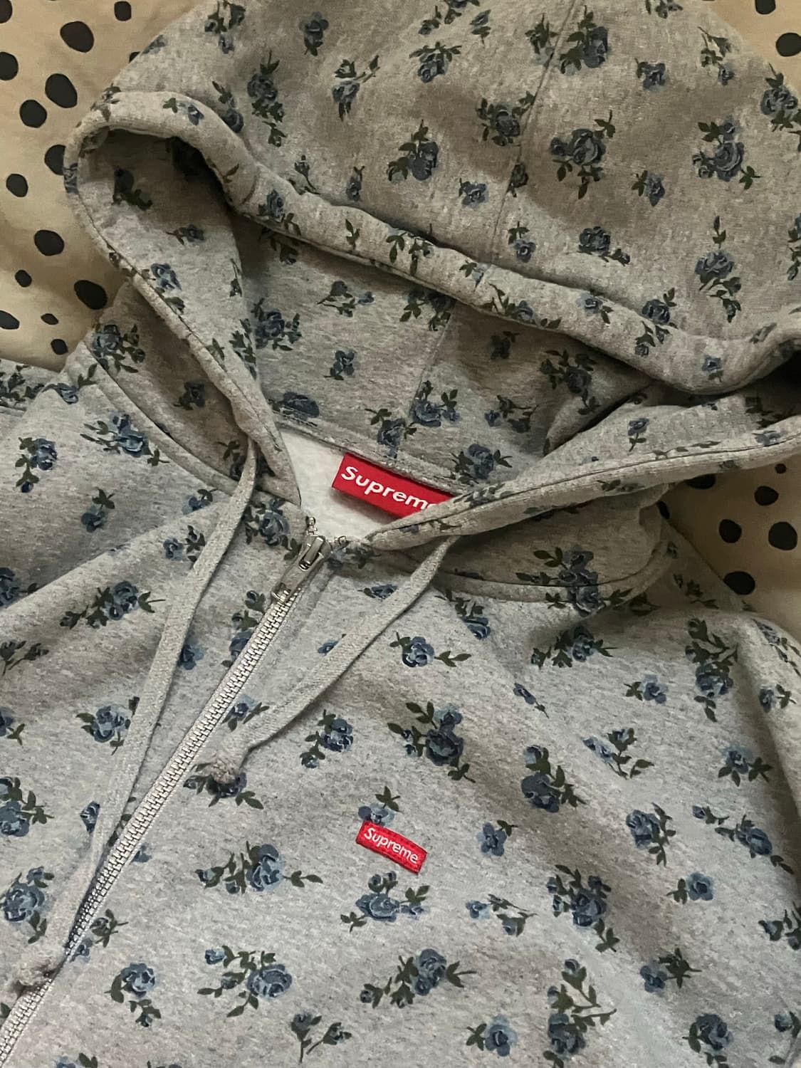 슈프림 플라워 후드집업(M) 상품이미지2