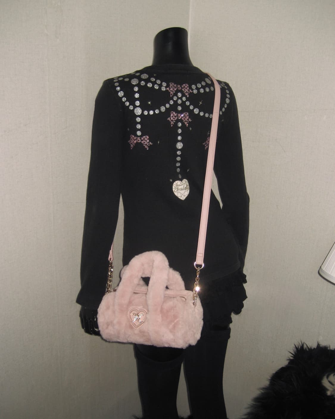 트랄라라 TRALALA 글리터 프린팅 롱슬리브 탑 히메갸루 상품이미지5