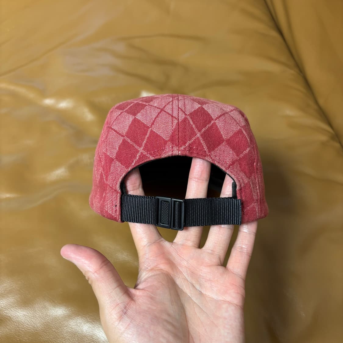 Supreme 슈프림 아가일 레드 캠프캡 모자 (Argyle red) 상품이미지7